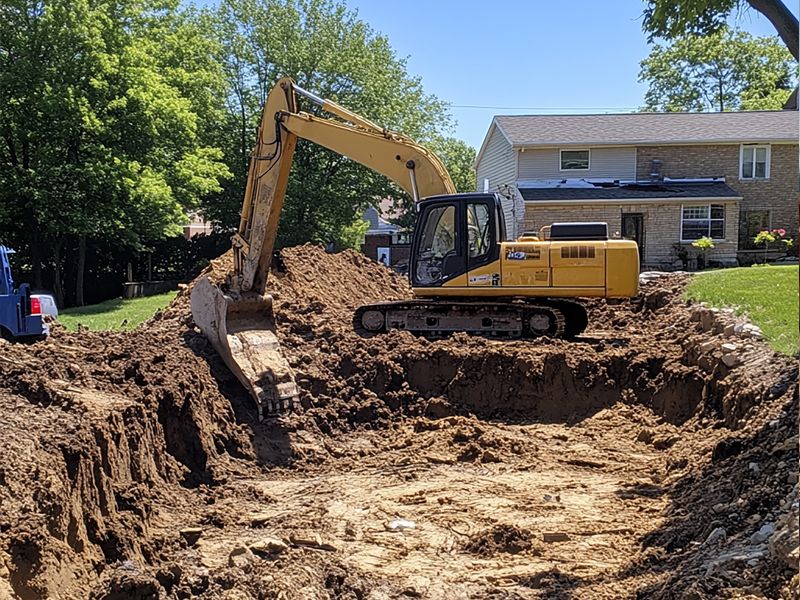 Travaux de terrassement à Balma